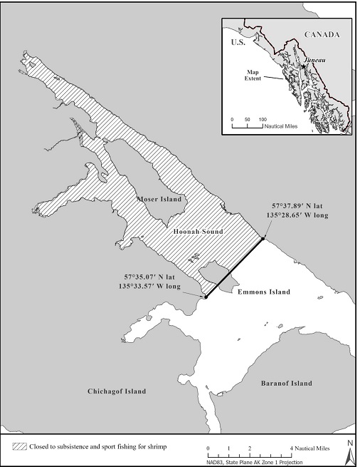 Hoonah Sound Subsistence and Sport Shrimp Fisheries Remain Closed